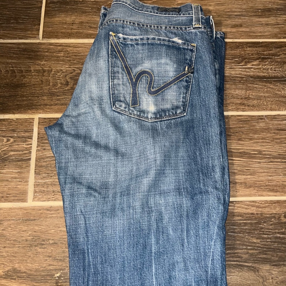 Citizens Of Humanity Blue Straight Leg Jeans